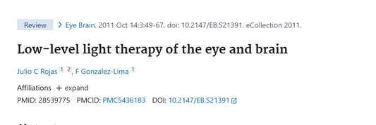 Low-level light therapy of the eye and brain
