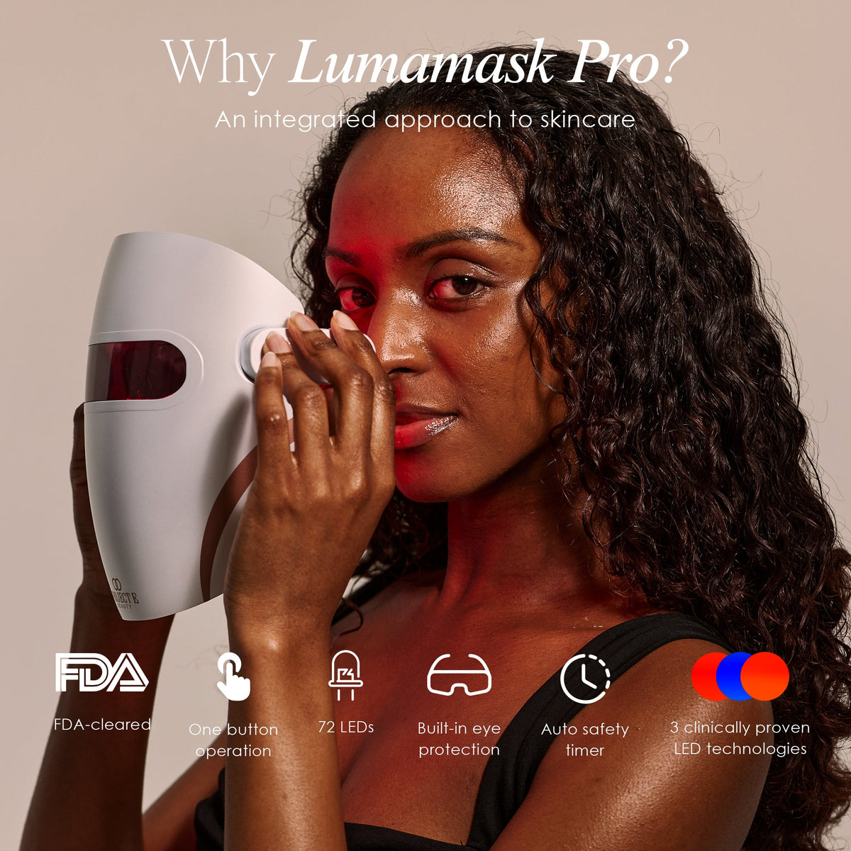 Lumamask Pro | LED Red Light Therapy Face Mask