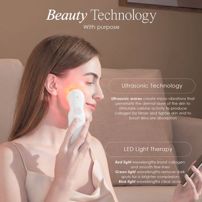 SkinSonic | LED Ultrasonic Wand